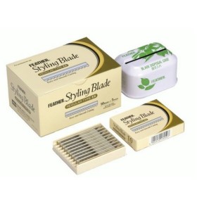 Lot de 5 Etuis de 10 Lames Feather