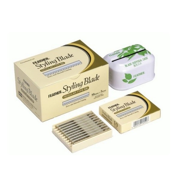 Lot de 5 Etuis de 10 Lames Feather