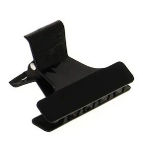 12x Pinces Croco Noire - 6cm