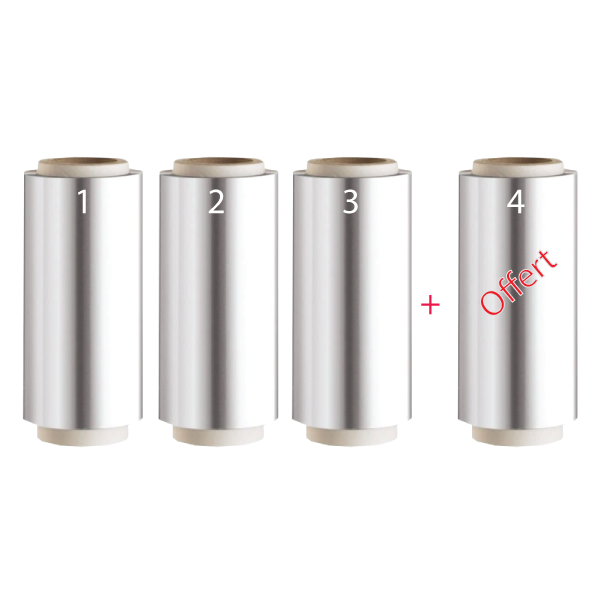 Rouleau d’Aluminium 15 cm x 100 m – 15 Microns 3+1 OFFERT