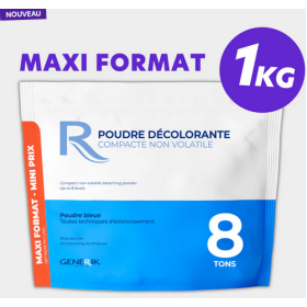 Poudre Décolorante Professionnelle Bleue 8 TONS – 1 Kg