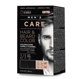 Men's care cheveux et barbe noir