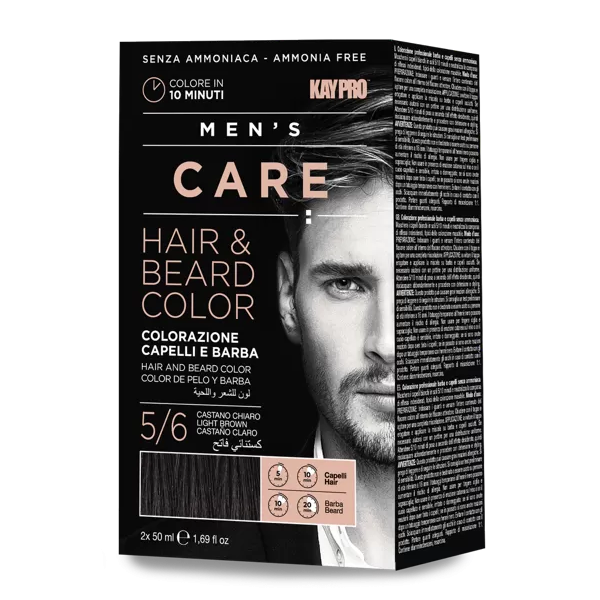 Men's care cheveux et barbe chatain clair