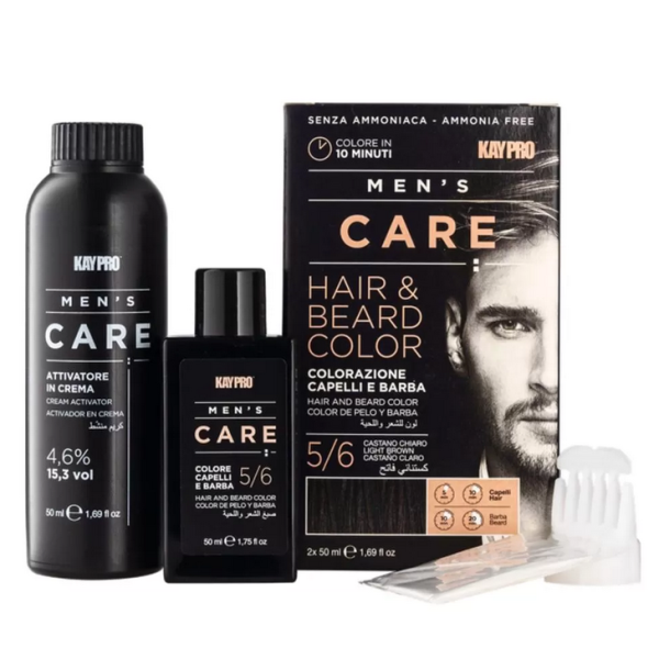 Men's care cheveux et barbe blond foncé
