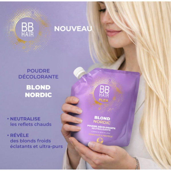 Poudre Déco blond nordic BBHair Plex - 8 + TONS - 500g