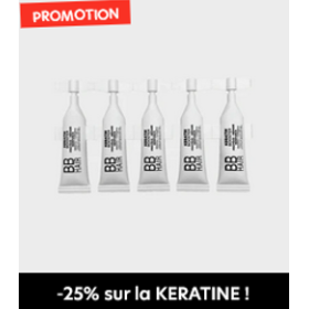 BBHair keratin ampoules reparatrices 10 ml lot de 5