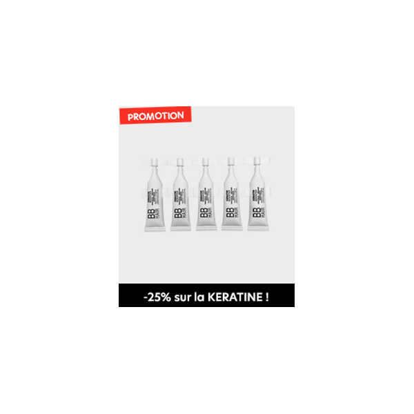 BBHair keratin ampoules reparatrices 10 ml lot de 5