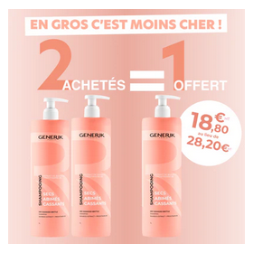 2 + 1 Shampooing Secs Abimés Cassant 1L