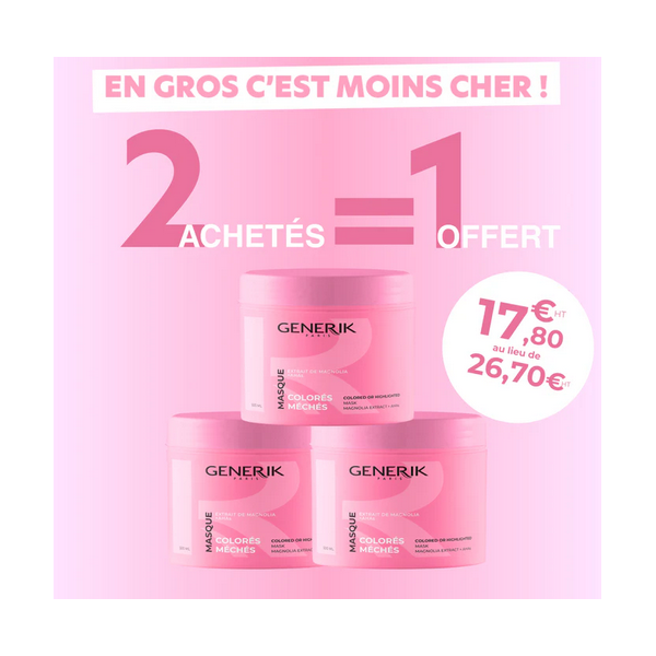 2+1  Masque Cheveux Colorés Méchés 500ml