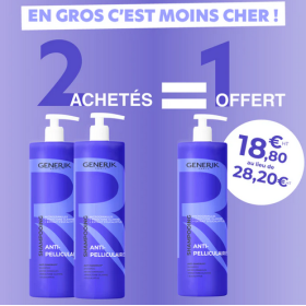 2+1 Shampooing Antipelliculaire - effet gommage - 1000ml
