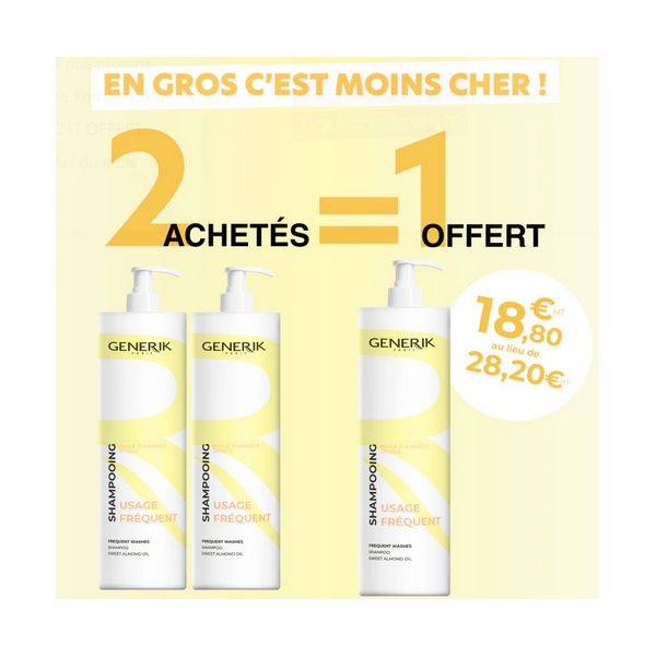 2+1  Shampooing Usage Fréquent  - 1L