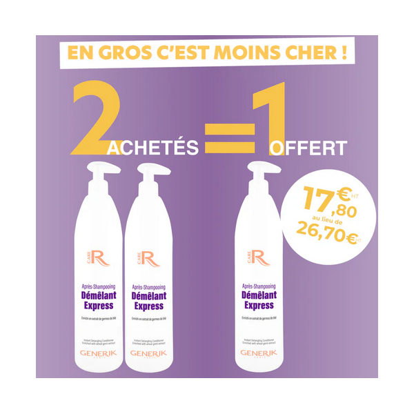 2+1  Après-shampooing Démêlant Express 1L