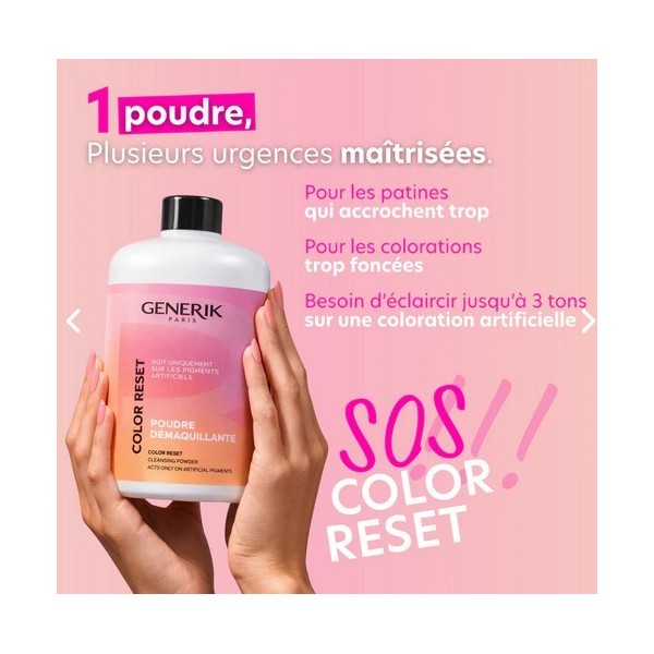 Poudre démaquillante Color reset 500 gr