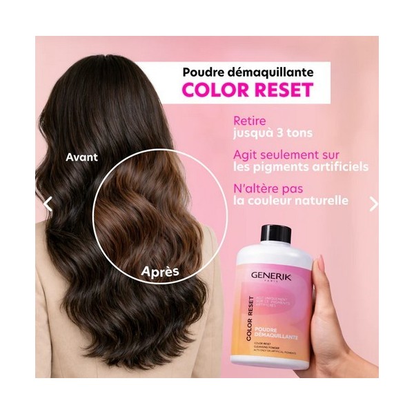 Poudre démaquillante Color reset 500 gr
