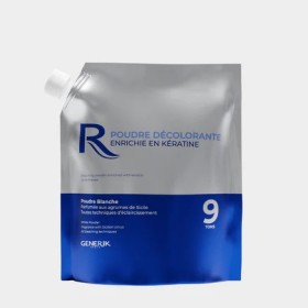 Poudre décolorante professionnelle enrichie en kératine 9 tons - 500g