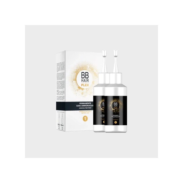 Permanente sans ammoniaque BBHair Plex - Kit n°1 cheveux naturels