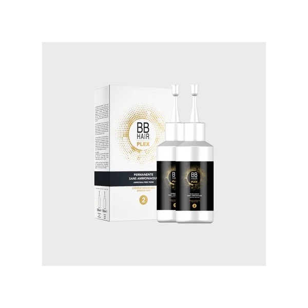 Permanente sans ammoniaque BBHair plex - Kit n°2 cheveux sensibilisés