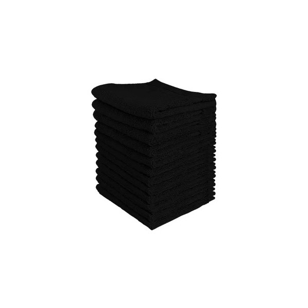 Serviette Noire éponge - unité