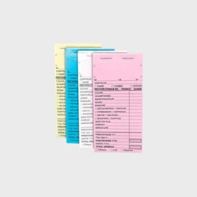 Fiches de caisse - Lot de 10 carnets avec numéros blanc