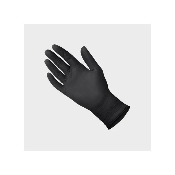 Boite de 100 Gants Nitrile Noirs