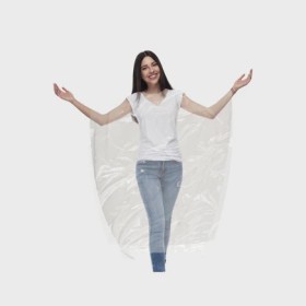 Capes plastiques blanches 17 microns 110cm x 130cm - Lot de 30