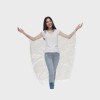 Capes plastiques blanches 17 microns 110cm x 130cm - Lot de 30