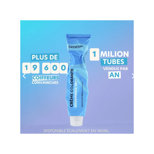 Tube Coloration Crème Generik - 100ml