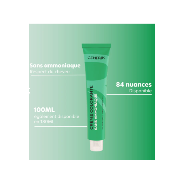 Tube Crème colorante sans ammoniaque 100 ml