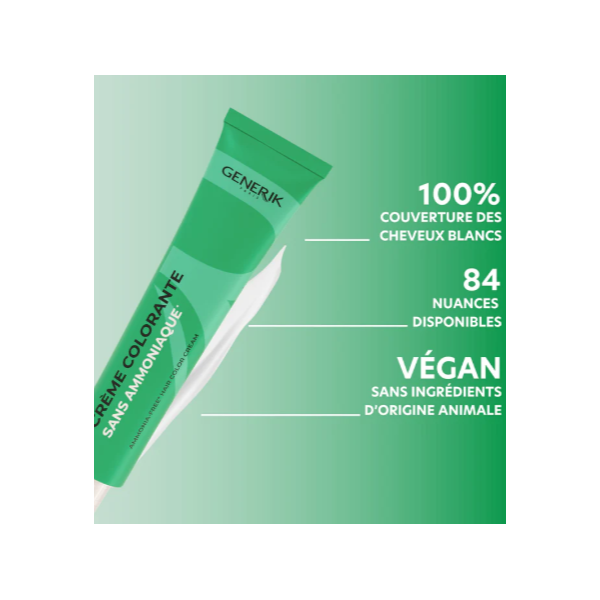 Tube Crème colorante sans ammoniaque 100 ml